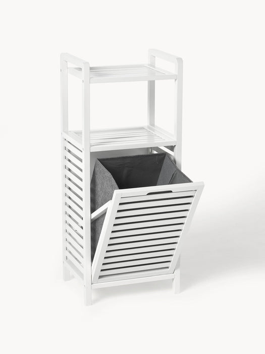 Kit Bathroom Shelf with Laundry Basket