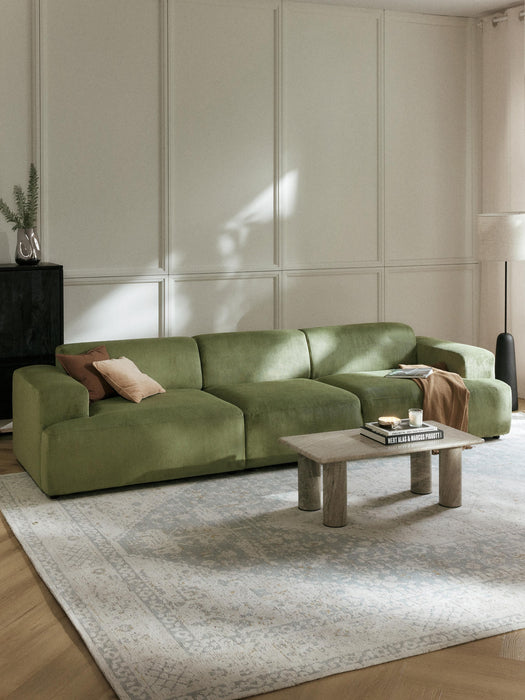 Corduroy Sofa Melva 4-seater