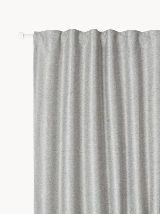 Asher Blackout Multi-Band Curtains, Set of 2, W 140 cm