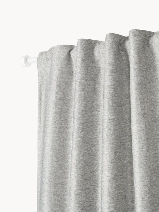 Asher Blackout Multi-Band Curtains, Set of 2, W 140 cm