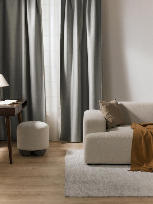 Asher Blackout Multi-Band Curtains, Set of 2, W 140 cm