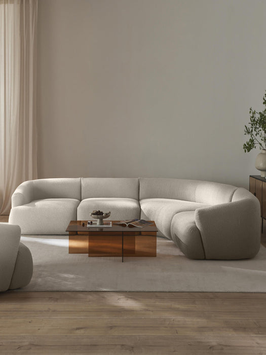 Sofia Modular Bouclé Corner Sofa (4-seater)