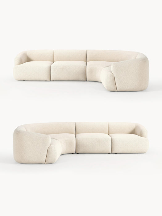 Modular Boucl Corner Sofa Sofia 4-seater