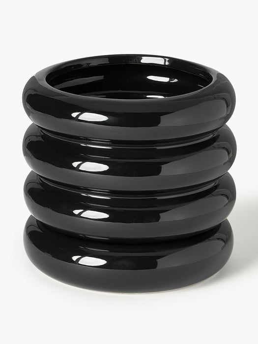 Rudi Plant Pot with Saucer, H 16 cm