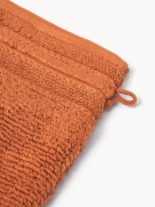 Wash Gloves Luxe with Striped Border Set of 2