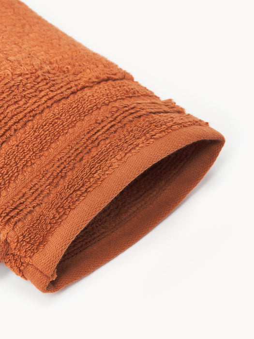 Wash Gloves Luxe with Striped Border Set of 2