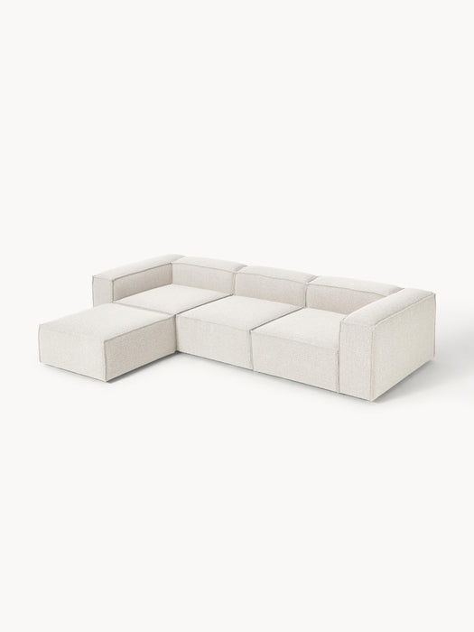 Boucl Modular Sofa Lennon 4-seater with Ottoman leftright