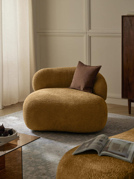 Alba Teddy BouclÃ© Lounge Chair