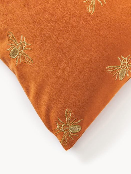 Nora Embroidered Velvet Cushion Cover
