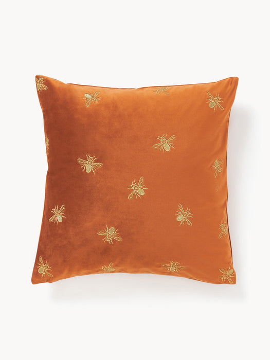 Nora Embroidered Velvet Cushion Cover