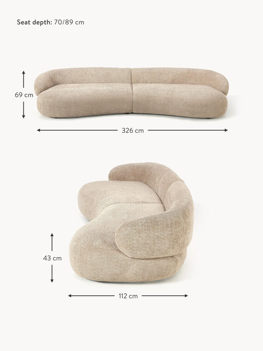 Teddy Boucl Sofa Alba 4-seater