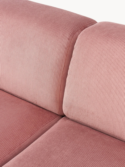Corduroy Corner Sofa Melva 4-seater