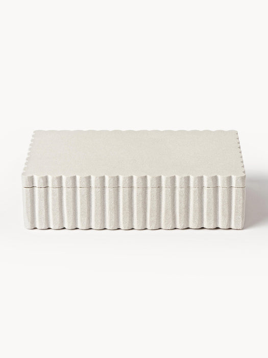Rita Storage Box with Ribbed Edge