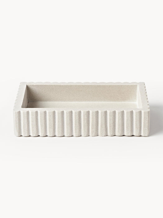Rita Storage Box with Ribbed Edge