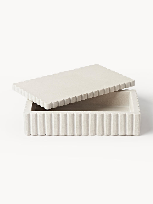 Rita Storage Box with Ribbed Edge