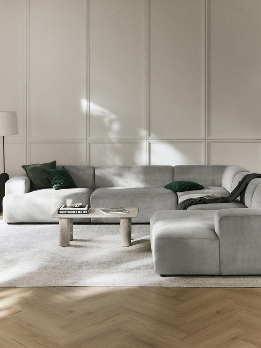 Melva XL Corduroy Corner Sofa
