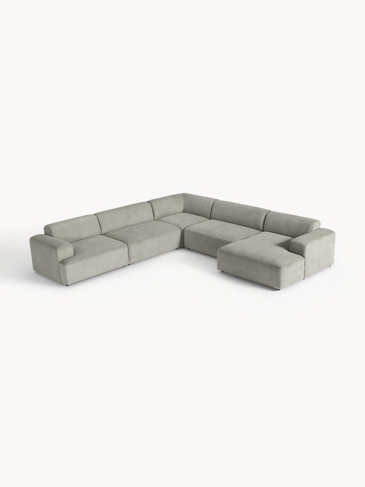 XL Corduroy Corner Sofa Melva