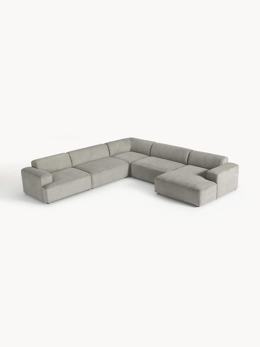 Melva XL Corduroy Corner Sofa