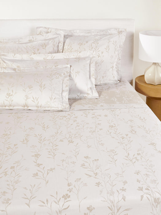 Cotton Sateen Bed Sheet Hurley with Jacquard Pattern