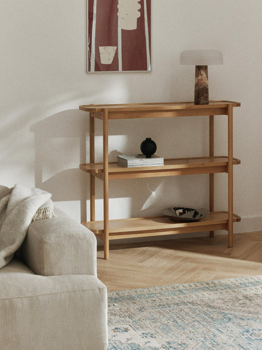Low Wooden Shelving Unit Libby
