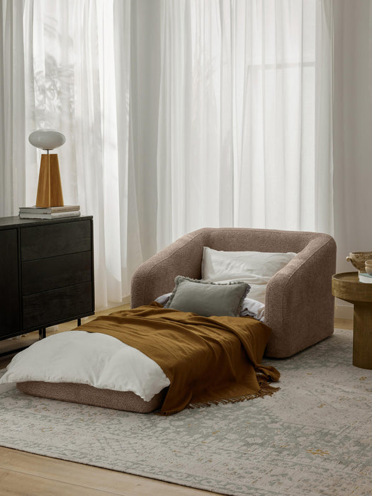 Eliot Teddy BouclÃ© Armchair Bed