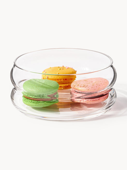 Mouth-Blown Glass Bowls Bubbly Set of 4