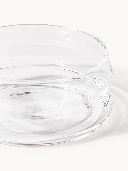 Mouth-Blown Glass Bowls Bubbly Set of 4