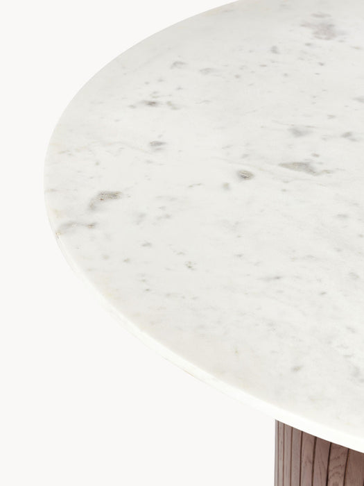 Nelly Round Dining Table with Marble Table Top, Ã 115 cm