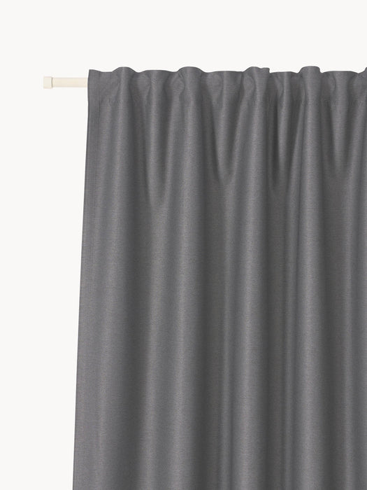 Asher Blackout Multi-Band Curtains, Set of 2, W 140 cm