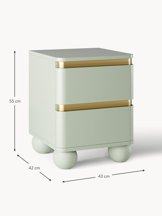 Bedside Table Bumba with Ball Feet
