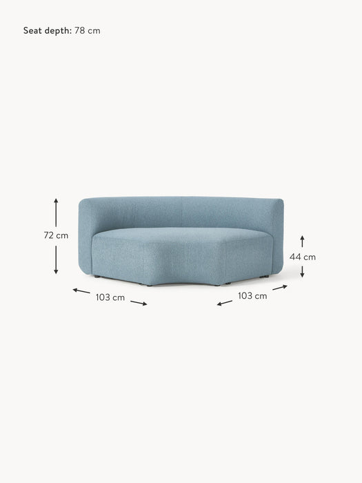 Round Boucl Corner Module Sofia