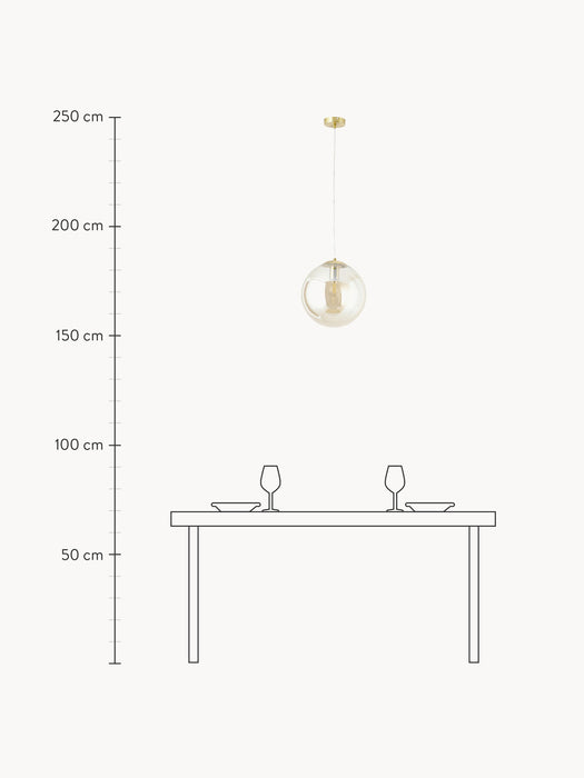 Glass Pendant Light Bao