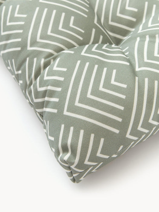Milano Outdoor Seat Cushion with Graphic Pattern