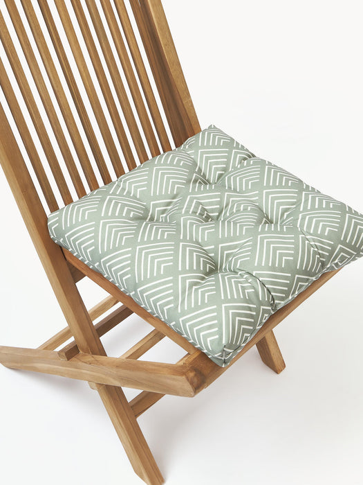 Milano Outdoor Seat Cushion with Graphic Pattern