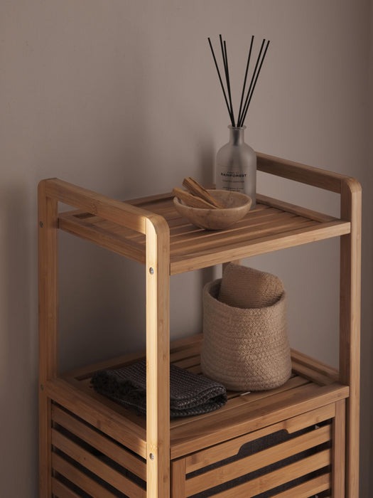 Bathroom Shelf Kit with Laundry Basket