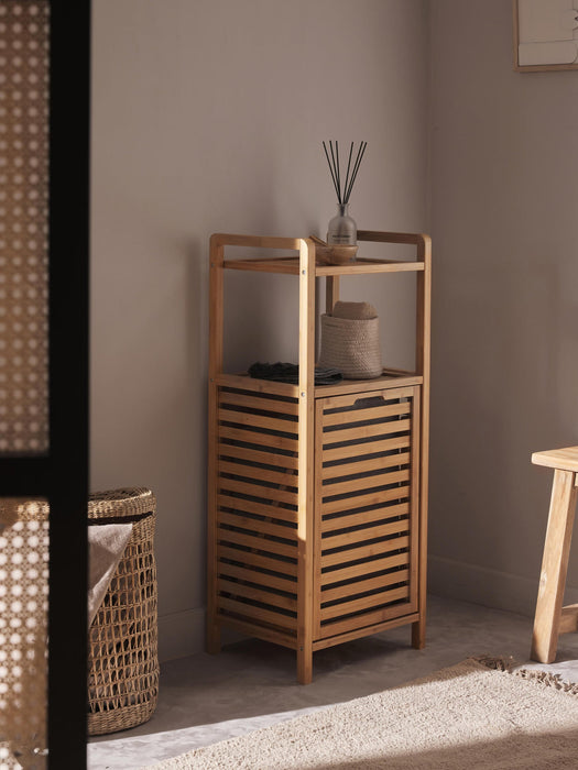 Kit Bathroom Shelf with Laundry Basket