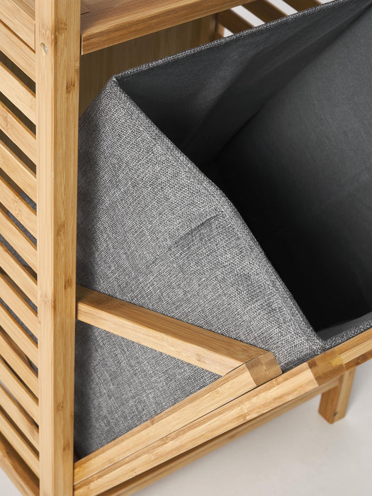 Bathroom Shelf Kit with Laundry Basket