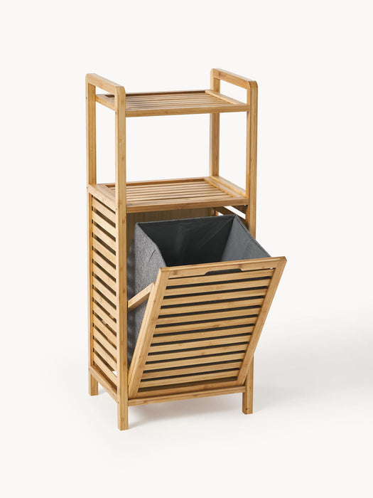 Kit Bathroom Shelf with Laundry Basket
