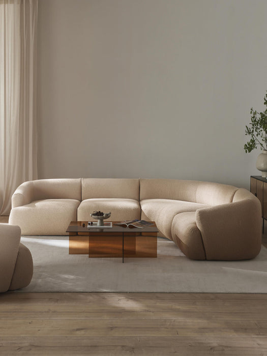 Sofia Modular Bouclé Corner Sofa (4-seater)