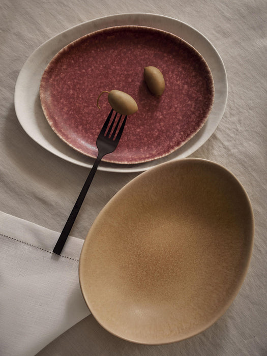 Macey Handmade Organic Shaped Tableware Set, 4 people, Set of 12