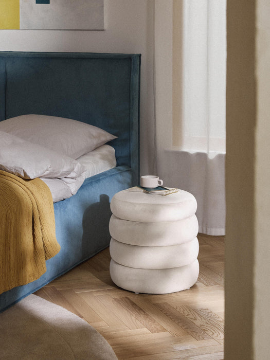 Alto Velvet Stool with Storage Space