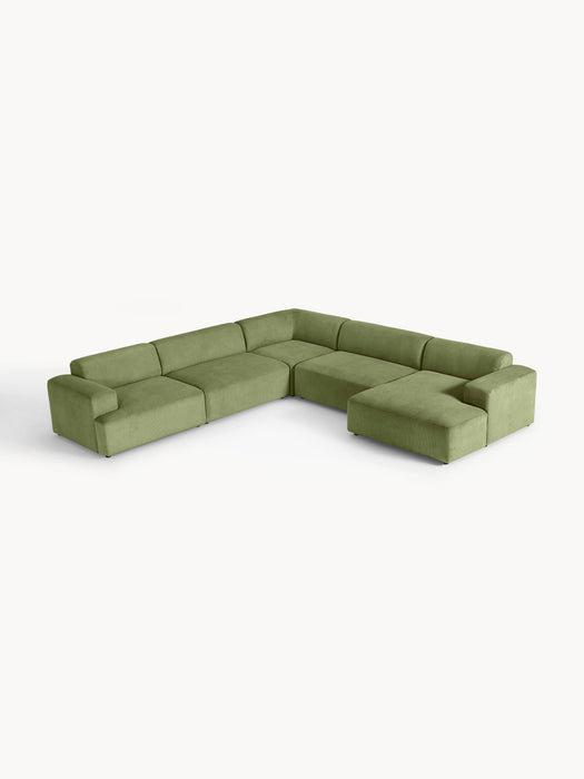 XL Corduroy Corner Sofa Melva