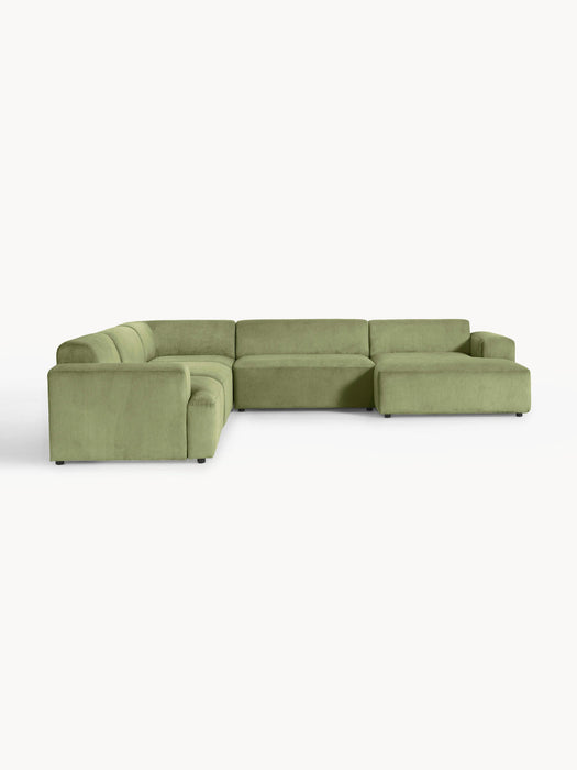 Melva XL Corduroy Corner Sofa