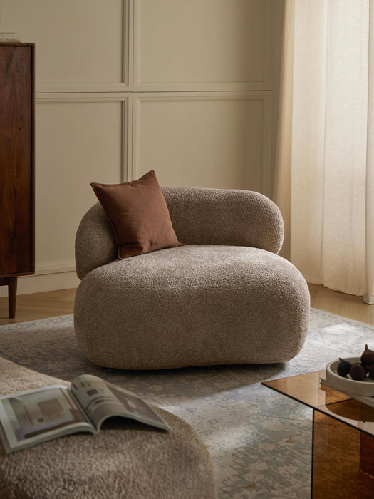 Alba Teddy BouclÃ© Lounge Chair