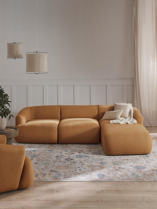 Sofia Modular Bouclé Corner Sofa (3-seater)
