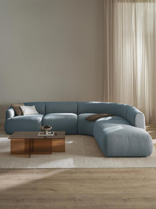 Sofia Modular Bouclé Corner Sofa (4-seater)