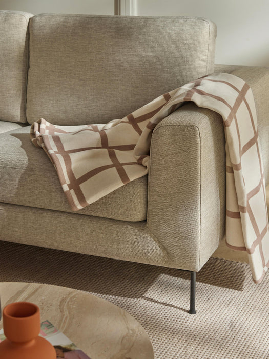 Edison Checked Reversible Throw with Fringed Hem