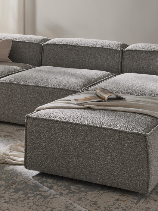 Boucl Modular Sofa Lennon 4-seater with Ottoman leftright