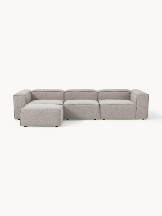 Boucl Modular Sofa Lennon 4-seater with Ottoman leftright