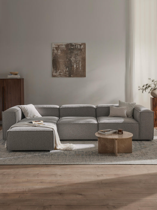 Boucl Modular Sofa Lennon 4-seater with Ottoman leftright